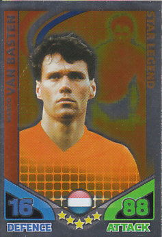 Marco Van Basten Netherlands 2010 World Cup Match Attax Star Legend #SL